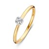 Ringen Excellent Jewelry | Ring Bicolor Briljant 0.06 Crt.