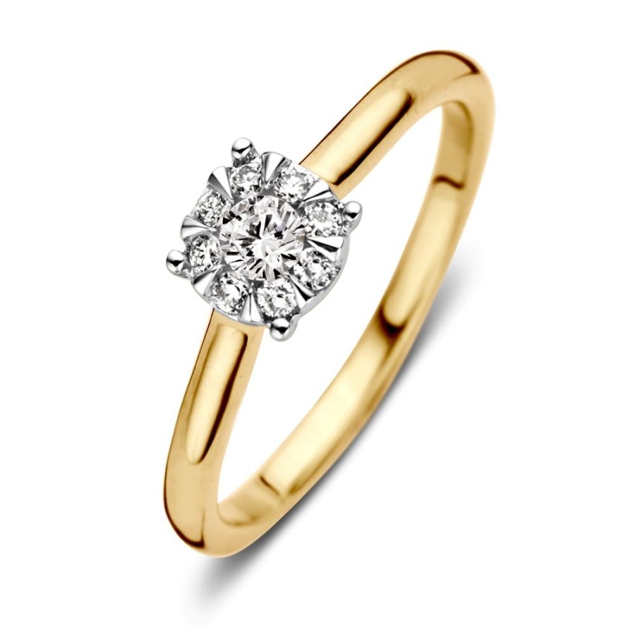 Ringen Excellent Jewelry | Ring Bicolor Briljant 0.25 Crt.