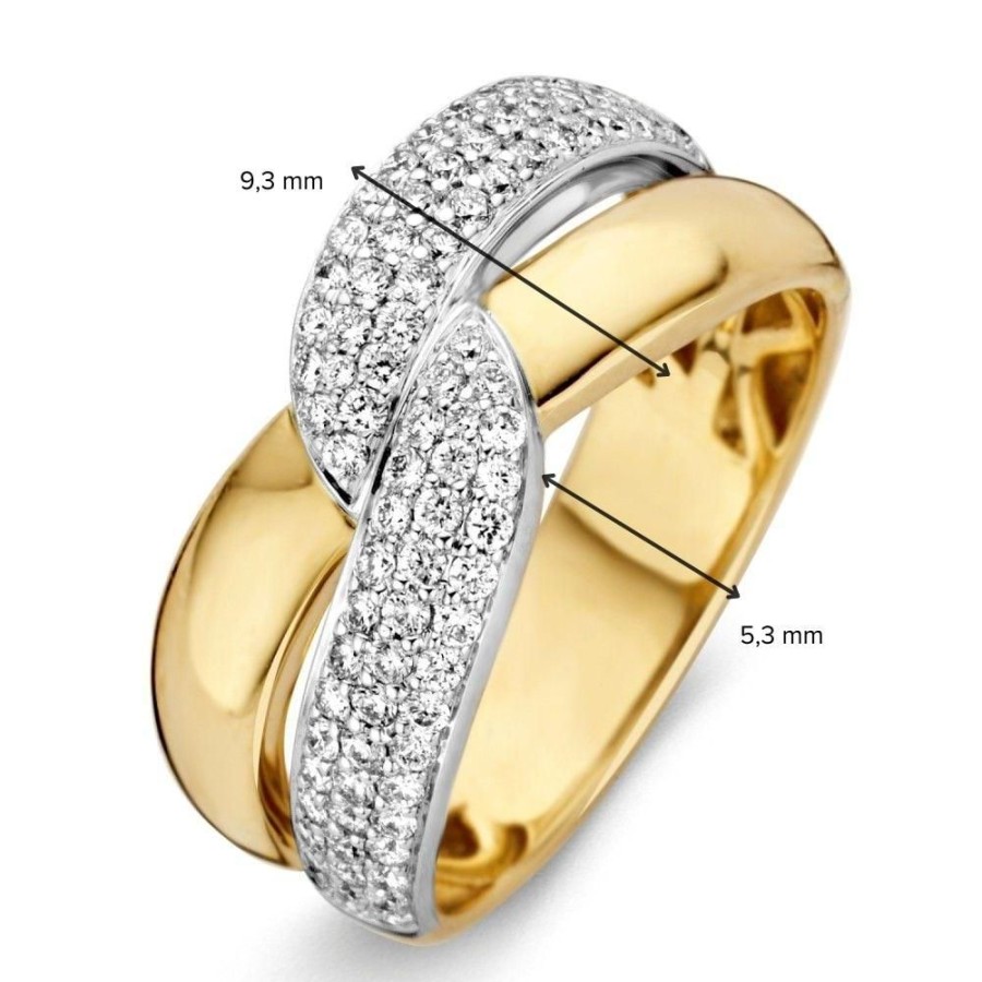 Ringen Excellent Jewelry | Ring Bicolor Briljant 0.61 Crt.