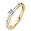 Ringen Excellent Jewelry | Ring Bicolor Briljant 0.09 Crt.