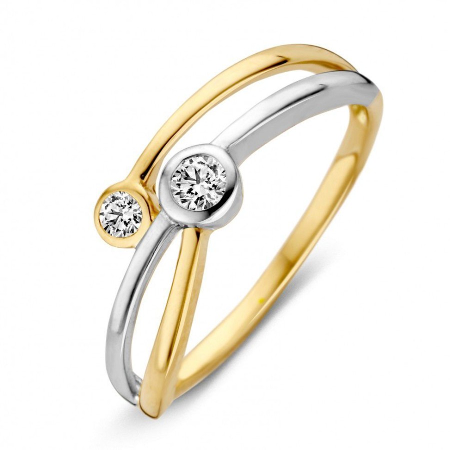 Ringen Excellent Jewelry | Ring Bicolor Zirkonia