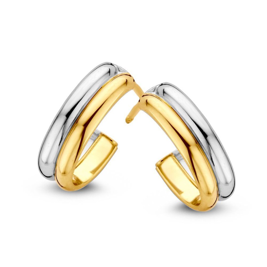 Oorbellen Excellent Jewelry | Oorstekers Bicolor