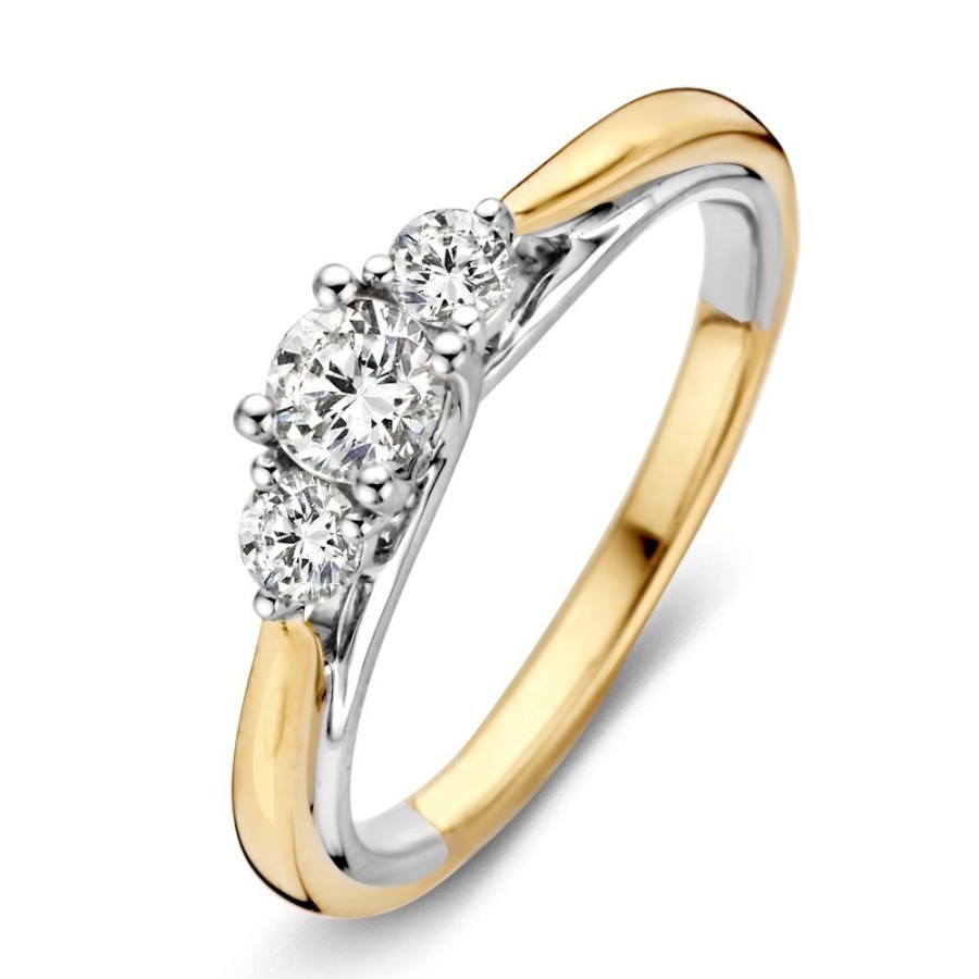 Ringen Excellent Jewelry | Ring Bicolor Briljant 0.51 Crt.