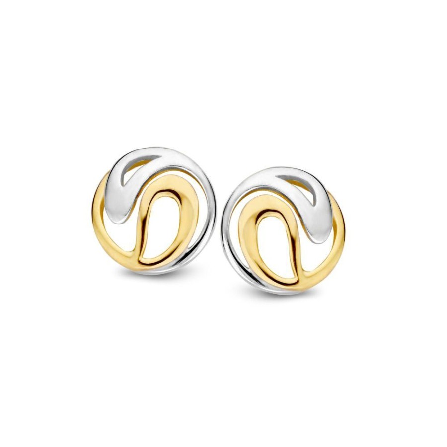 Oorbellen Excellent Jewelry | Oorstekers Bicolor