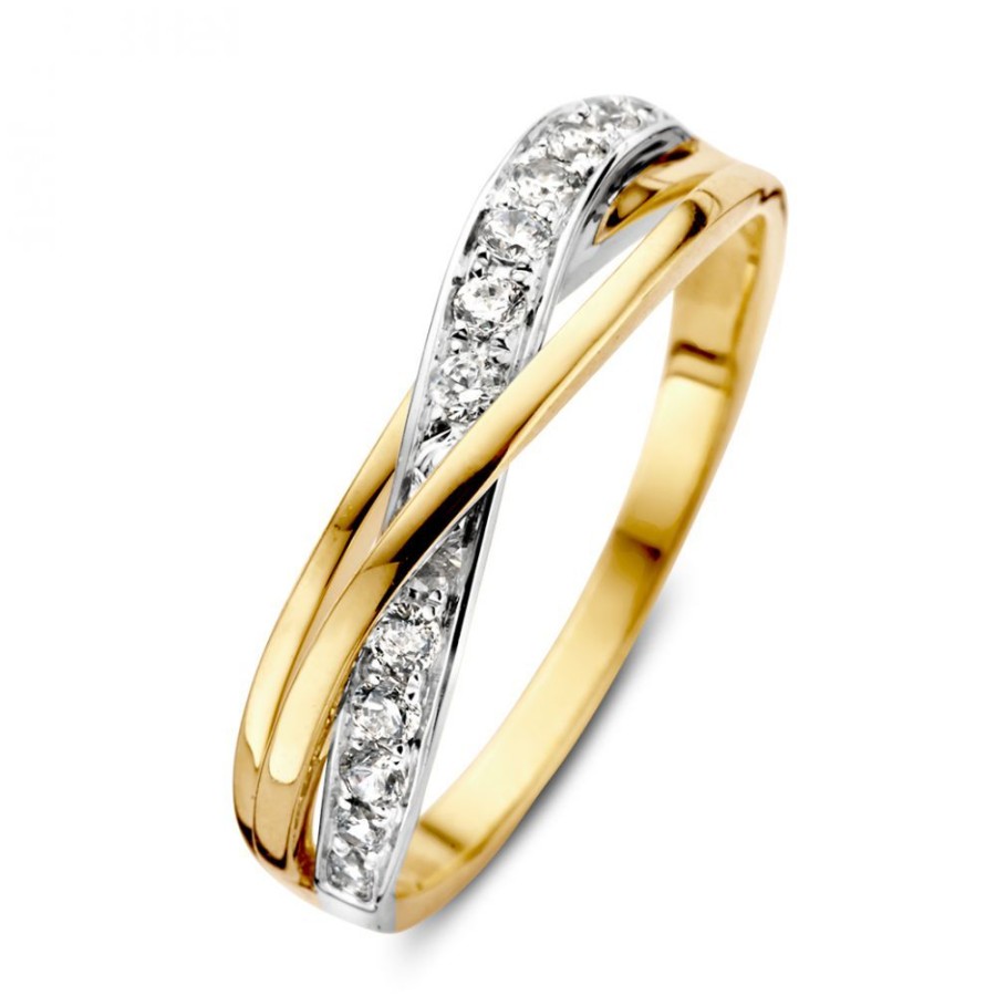 Ringen Excellent Jewelry | Ring Bicolor Zirkonia