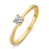 Ringen Excellent Jewelry | Ring Geelgoud Zirkonia