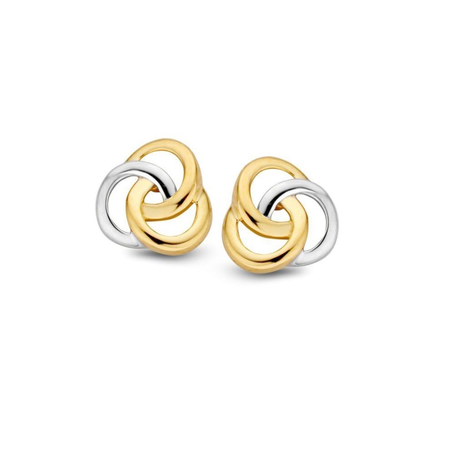 Oorbellen Excellent Jewelry | Oorstekers Bicolor