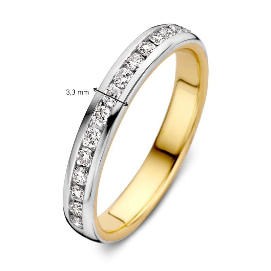 Ringen Excellent Jewelry | Ring Bicolor Briljant 0.48 Crt.