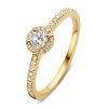 Ringen Excellent Jewelry | Ring Geelgoud Briljant 0.45 Crt.