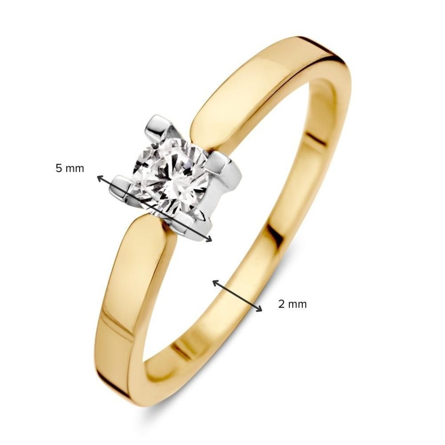 Ringen Excellent Jewelry | Ring Bicolor Zirkonia