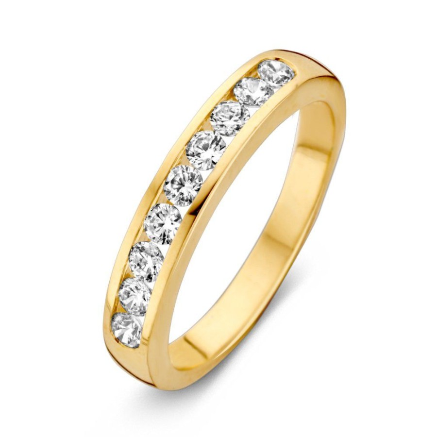 Ringen Excellent Jewelry | Ring Geelgoud Zirkonia