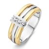 Ringen Excellent Jewelry | Ring Bicolor Briljant 0.15 Crt.