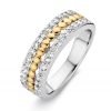 Ringen Excellent Jewelry | Ring Zilver/Goud Zirkonia