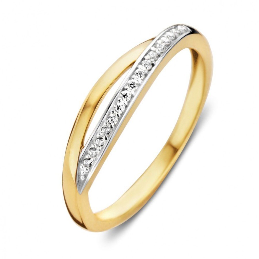 Ringen Excellent Jewelry | Ring Bicolor Zirkonia