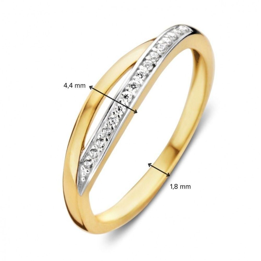 Ringen Excellent Jewelry | Ring Bicolor Zirkonia