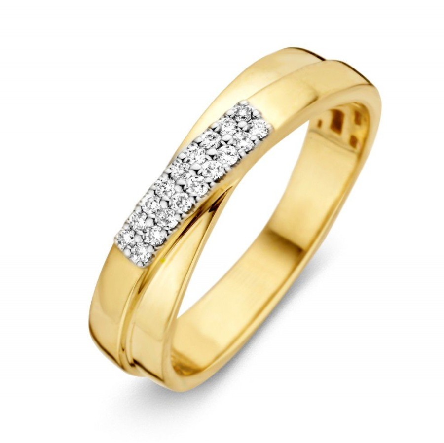 Ringen Excellent Jewelry | Ring Bicolor Briljant 0.11 Crt.