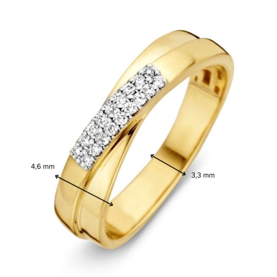 Ringen Excellent Jewelry | Ring Bicolor Briljant 0.11 Crt.