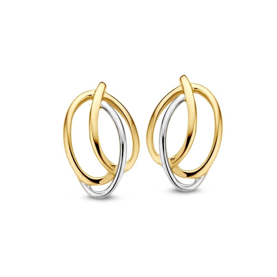 Oorbellen Excellent Jewelry | Oorstekers Bicolor