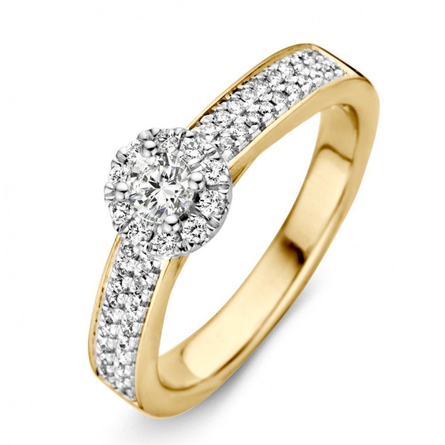 Ringen Excellent Jewelry | Ring Bicolor Briljant 0.51 Crt.