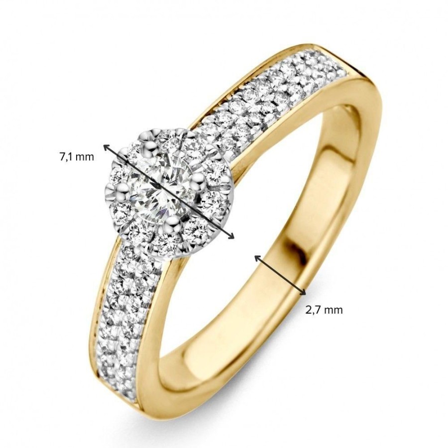 Ringen Excellent Jewelry | Ring Bicolor Briljant 0.51 Crt.