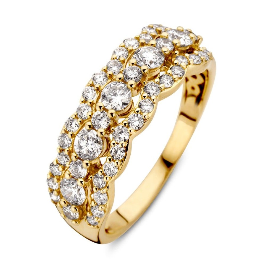 Ringen Excellent Jewelry | Ring Geelgoud Briljant 1.00 Crt.