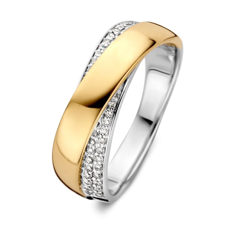 Ringen Excellent Jewelry | Ring Bicolor Briljant 0.24 Crt.