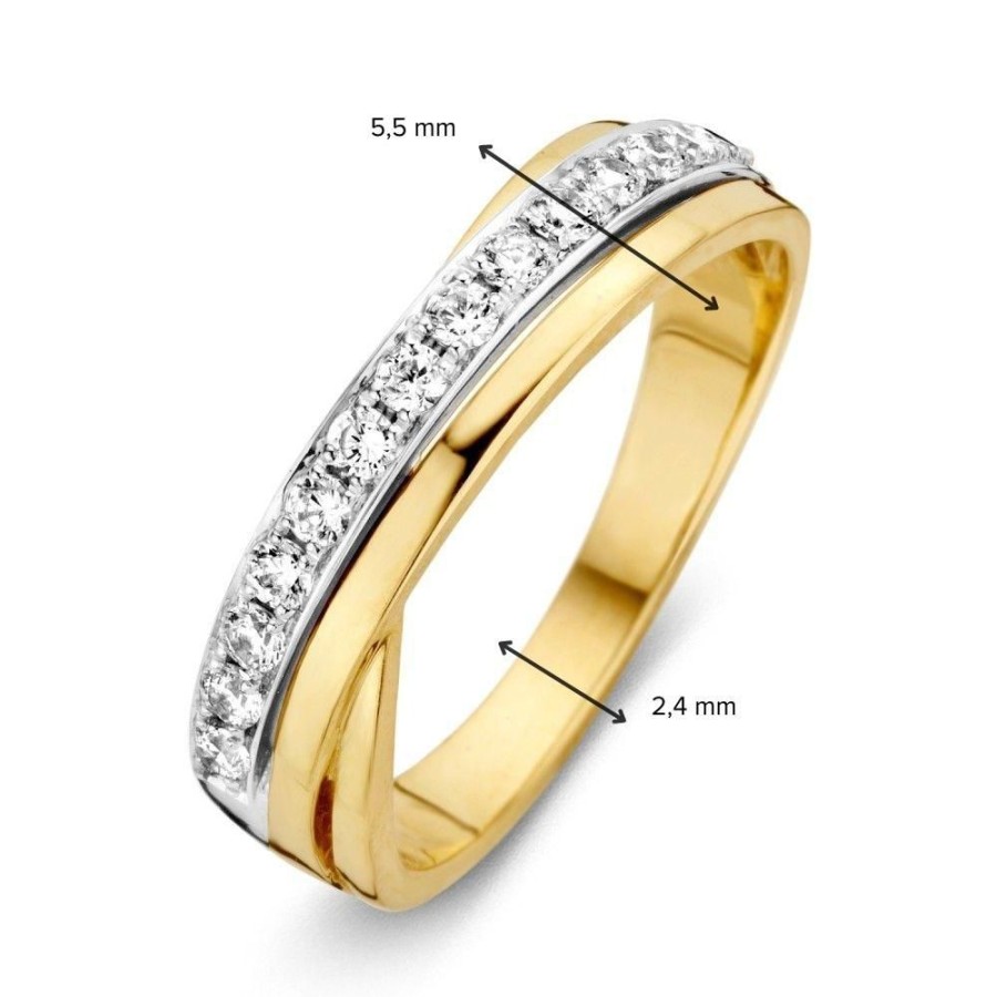 Ringen Excellent Jewelry | Ring Bicolor Zirkonia